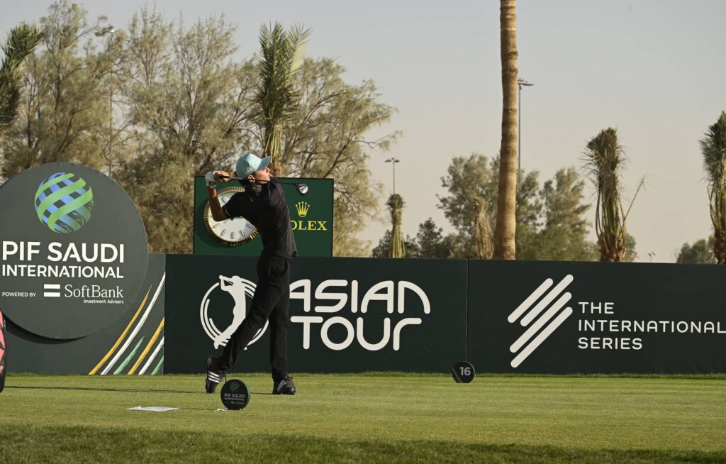 Joaquin Niemann pictured at the PIF Saudi International Series