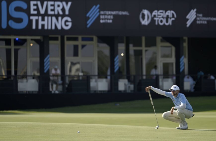 John Catlin pictured at Doha Golf Club