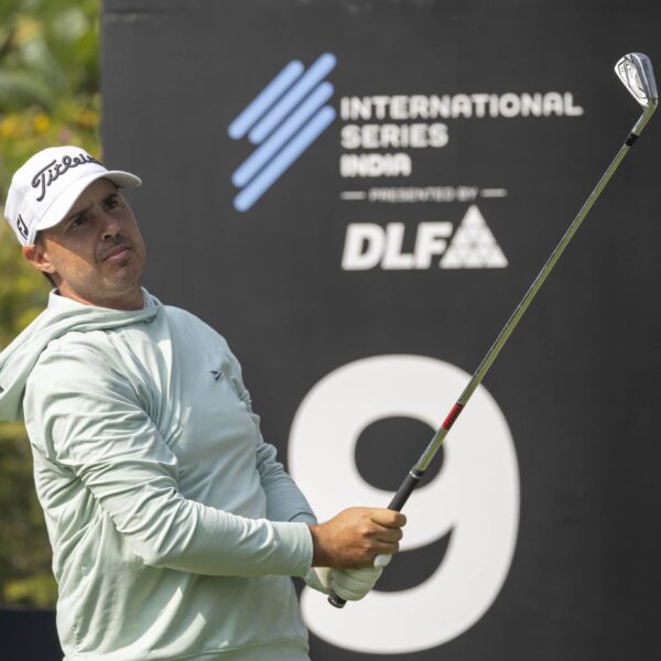 Chase Koepka pictured at DLF Golf and Country Club, during International Series India