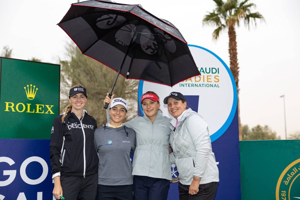 From left to right Olivia Cowan, Stephanie Kyriacou, Sara Kouskova, Liz Young