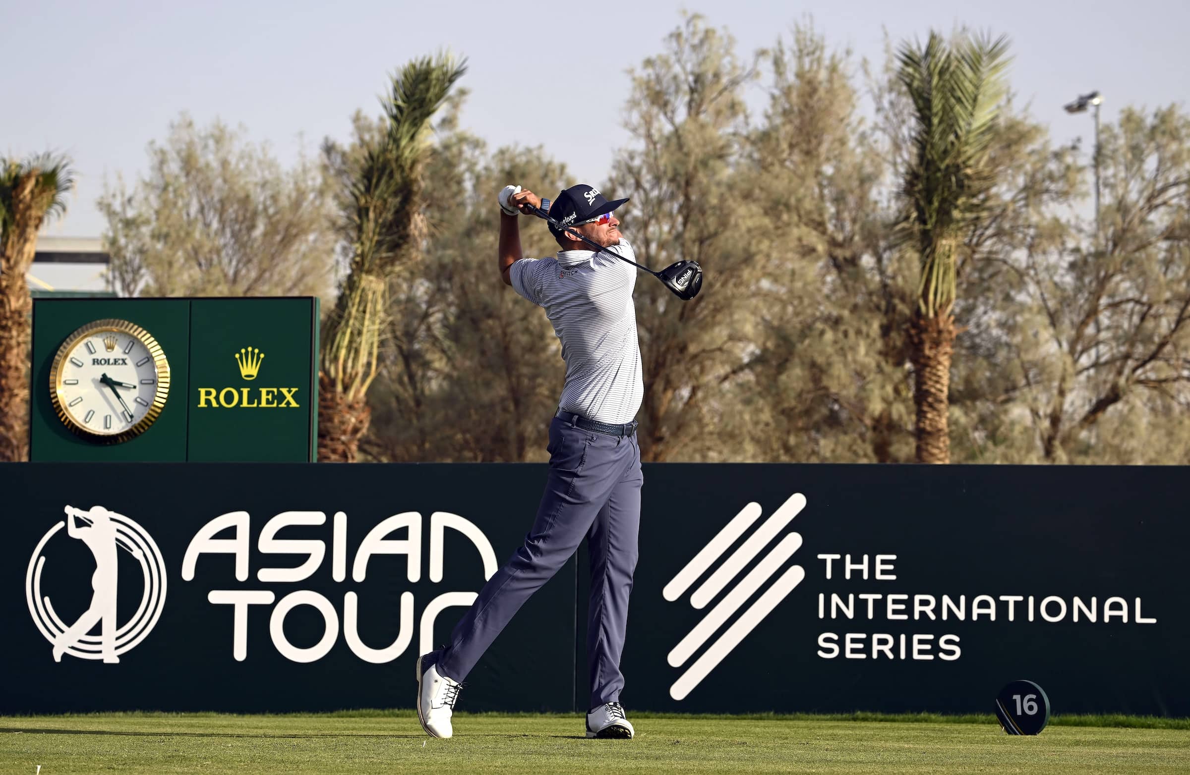 John Catlin pictured at Riyadh Golf Club during the PIF Saudi International