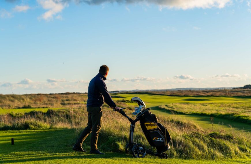 PowaKaddy 24' on golf course