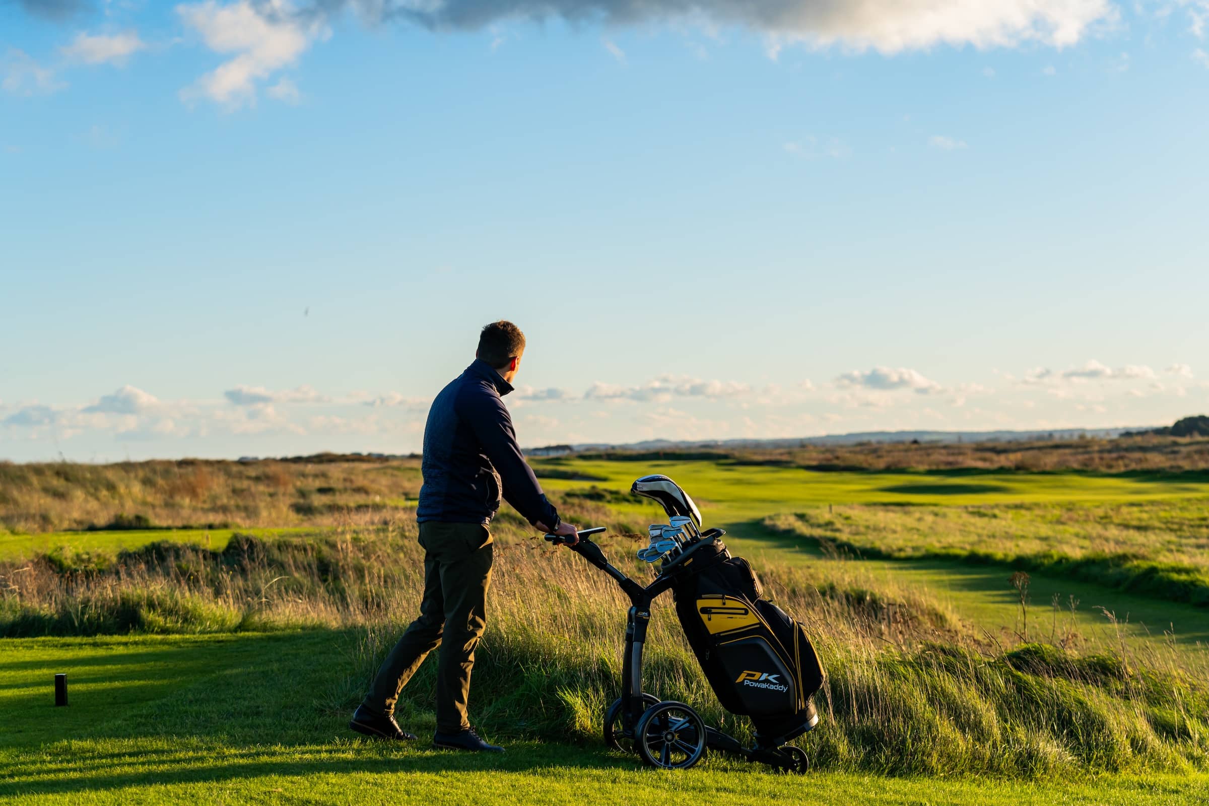 PowaKaddy 24' on golf course