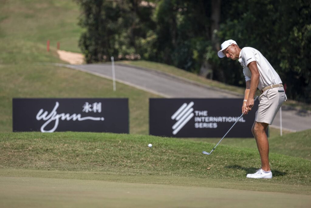 Adrian Meronk pictured at Macau Golf and Country Club during International Series Macau