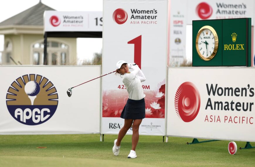 Jeneath Wong of Malaysia leads after the third round of the Women's Amateur Asia-Pacific championship.