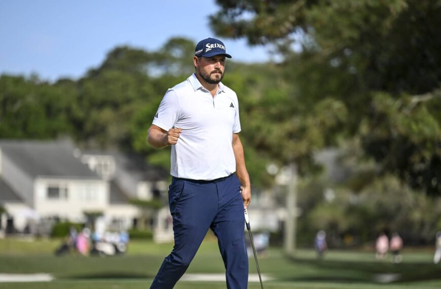 Andrew Novak Celebrates Win at Zurich Classic