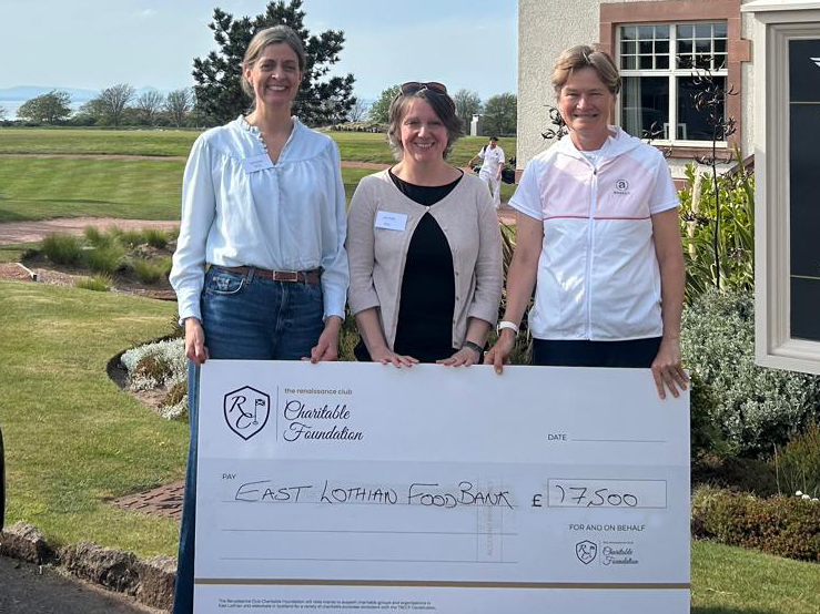 Genesis Scottish Open East Lothian FoodBank Cheque