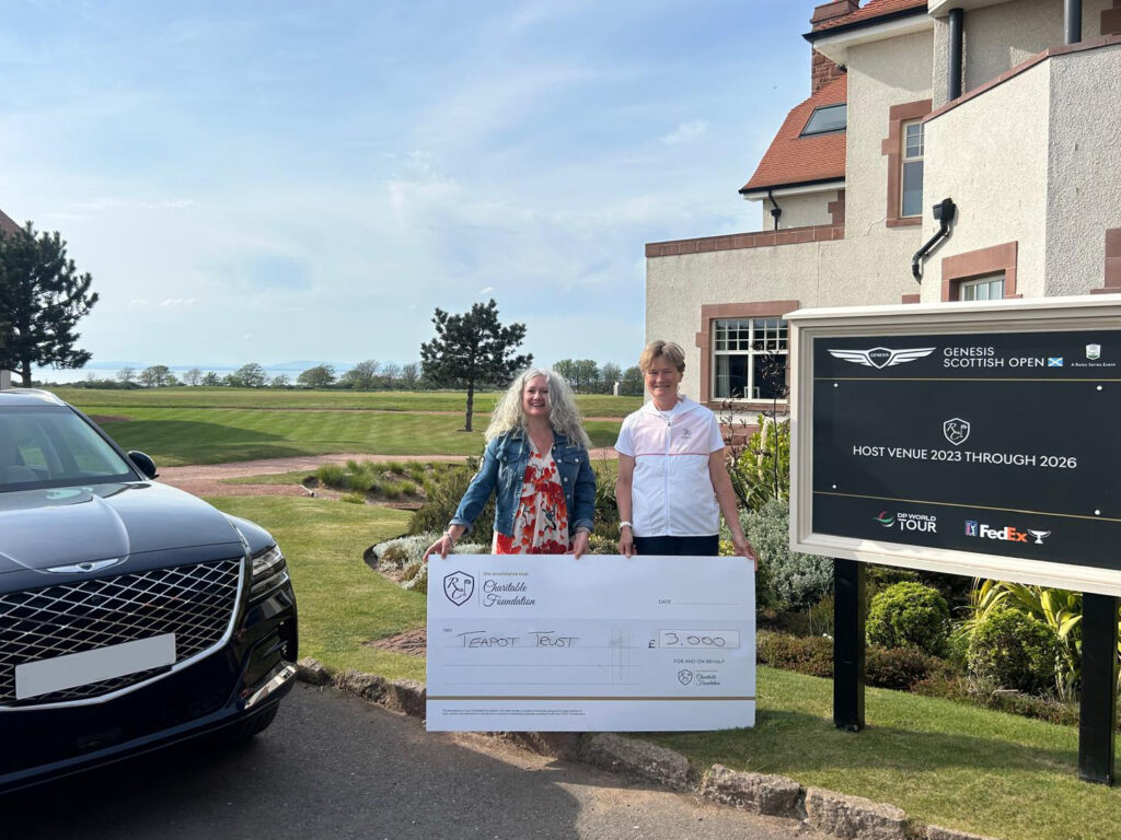 Genesis Scottish Open Teapot Trust Cheque