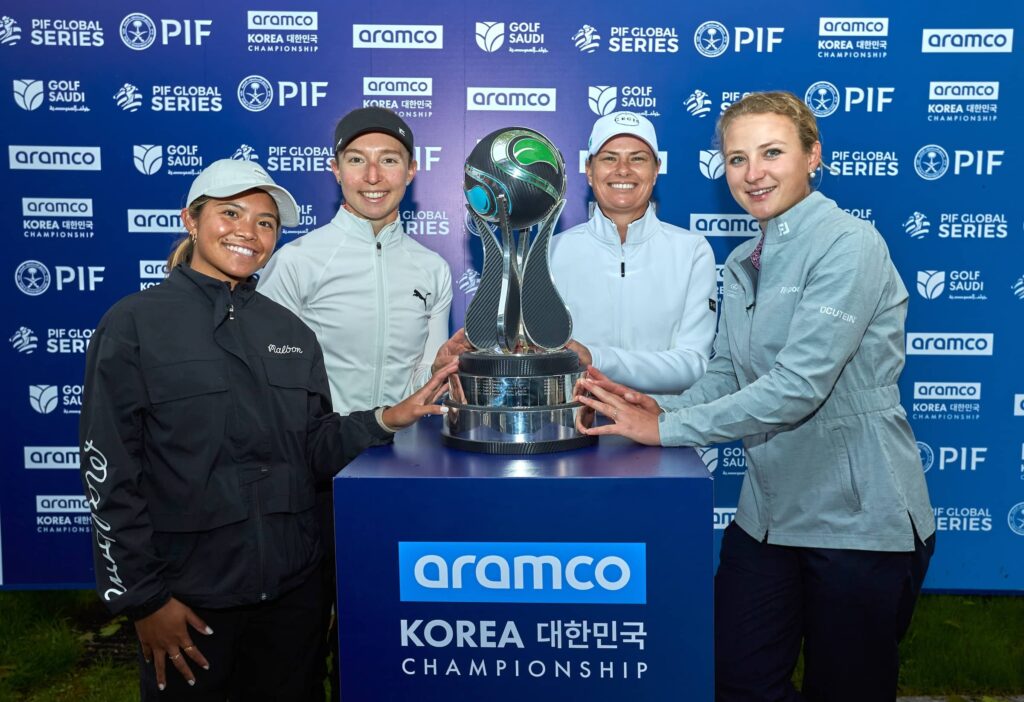 Brianna Navarrosa, Patricia Isabel Schmidt, Lee-Anne Pace and Sara Kouskova pictured at New Korea Country Club