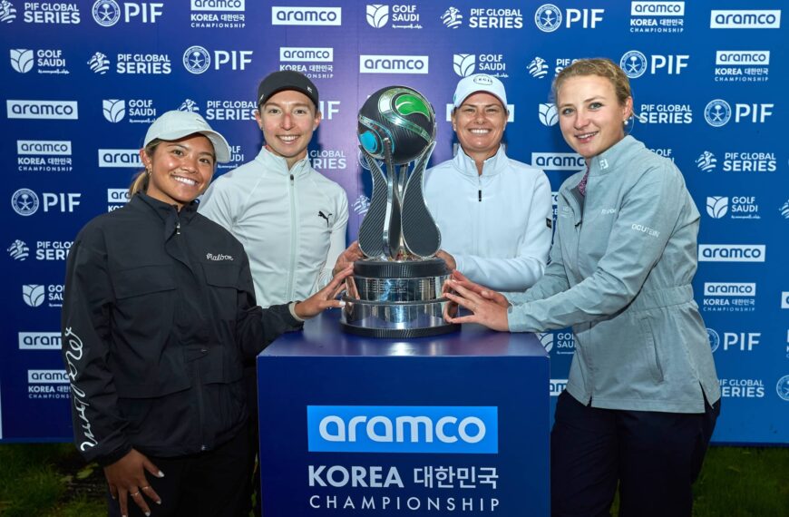Brianna Navarrosa, Patricia Isabel Schmidt, Lee-Anne Pace and Sara Kouskova pictured at New Korea Country Club