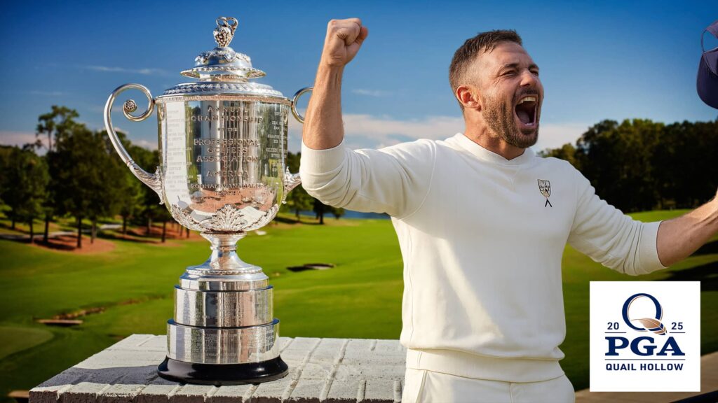 PGA Championship 2025 Bryson DeChambeau Celebrates