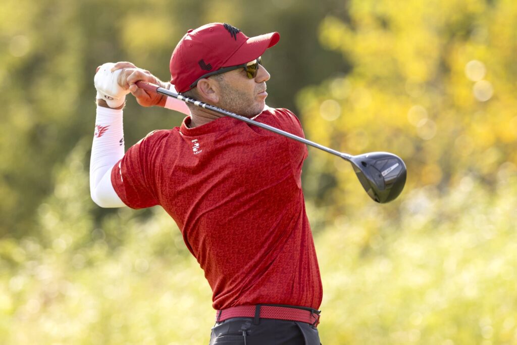 Sergio Garcia Teeing Off