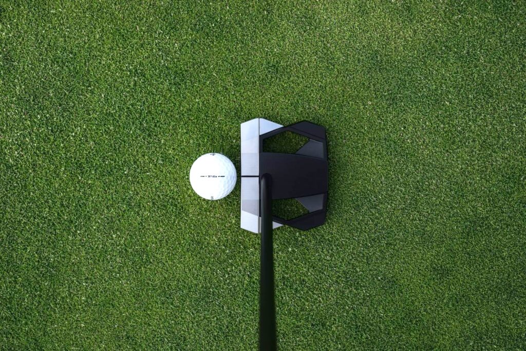 TaylorMade Spider ZT Putter in hand On-Course