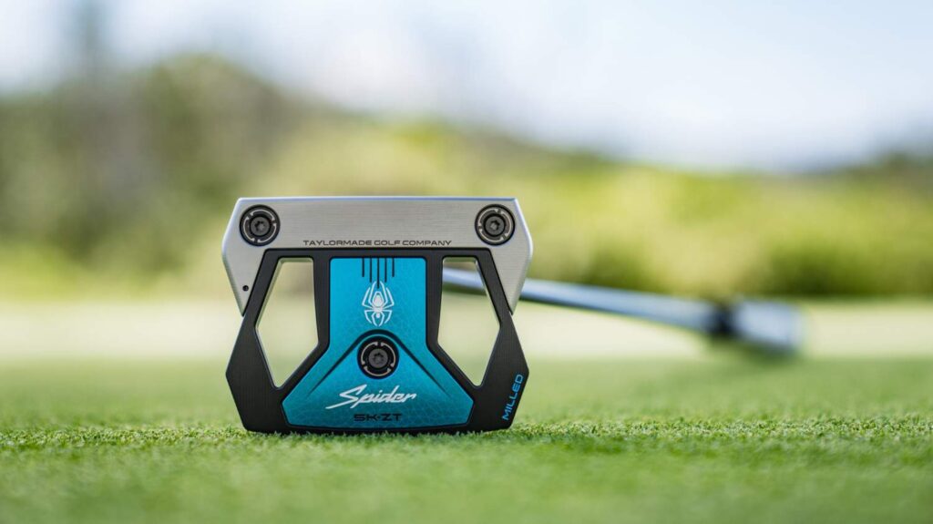 TaylorMade Spider ZT Putter in hand On-Course