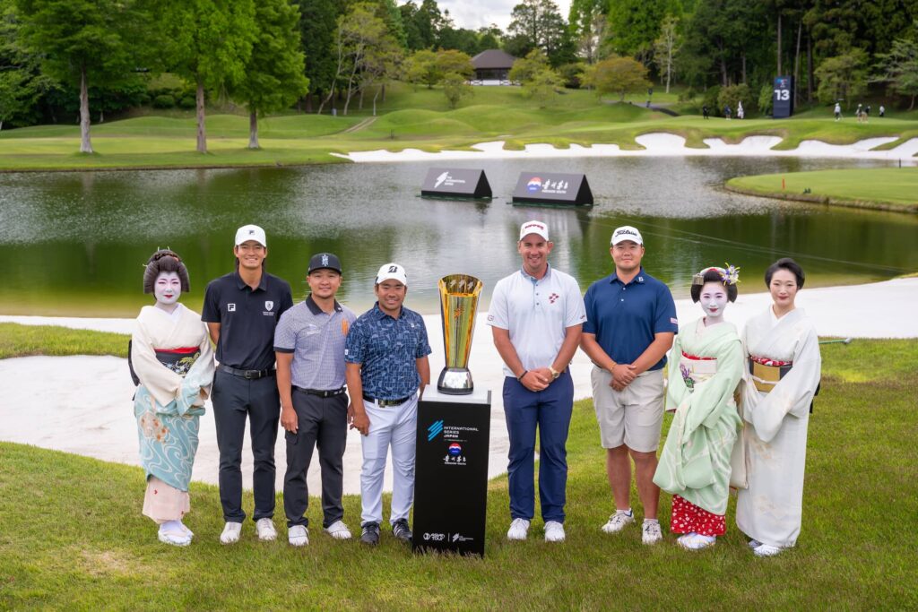 Taichi Kho of Hong Kong, Jinichiro Kozuma of Japan, Kazuki Higa of Japan, Lucas Herbert of Australia and Sampson Zheng of China
