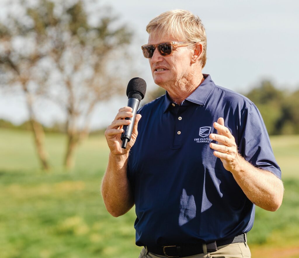 Ernie Els at the new Els Club Vilamoura