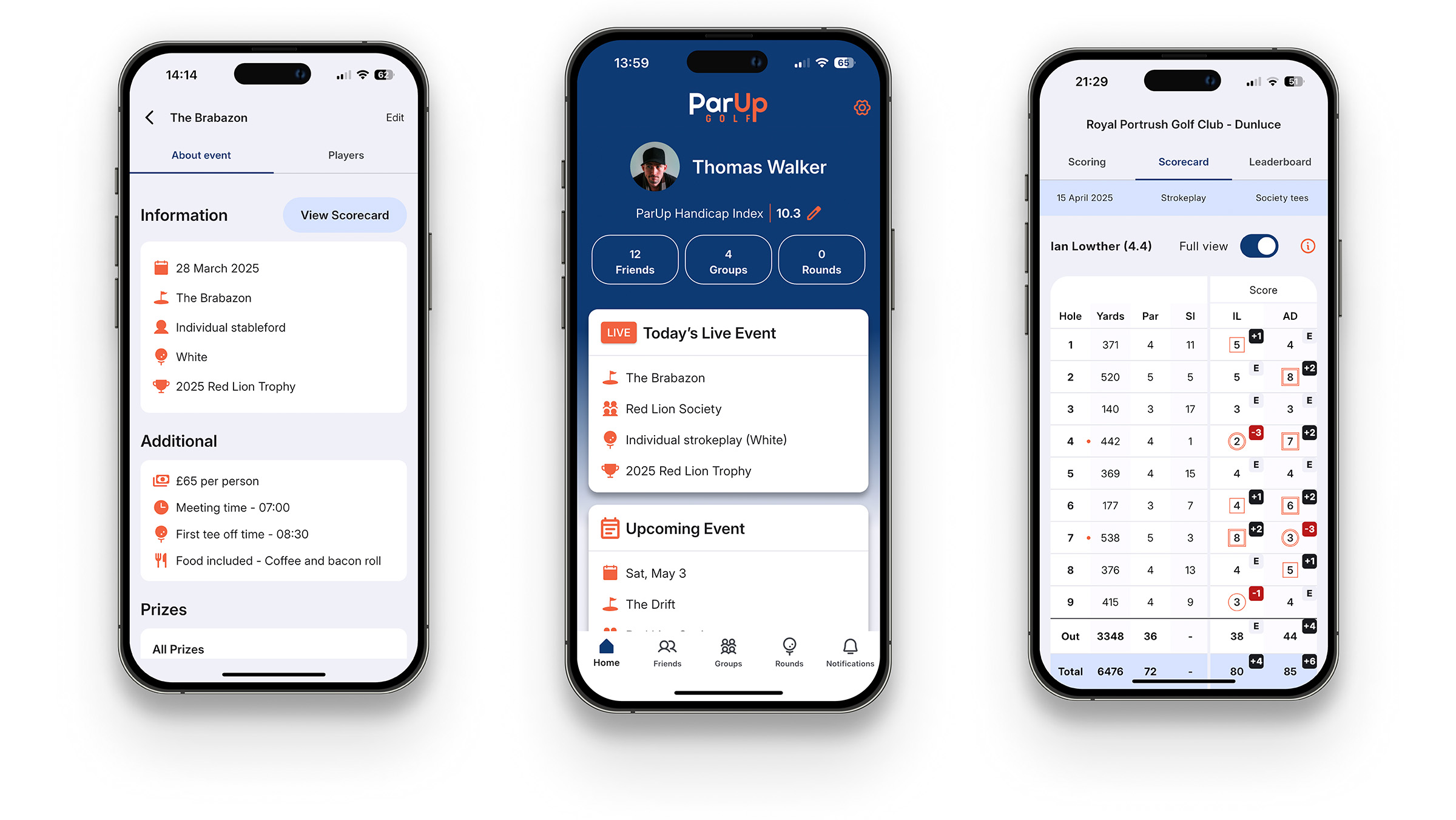 ParUp Golf App